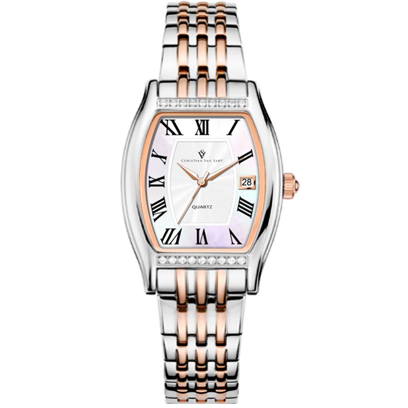 Christian Van Sant Womens Gemma White Dial Watch - Cv2451 243$